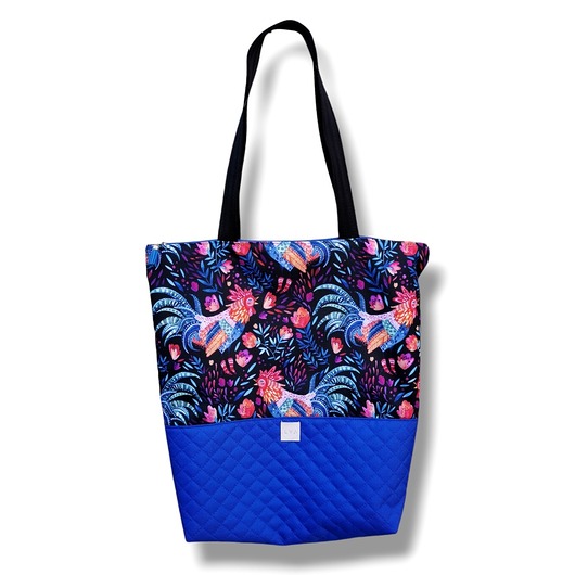 torby na ramię Torba shopper na zakupy wodoodporna shopperka torba na ramię koguty