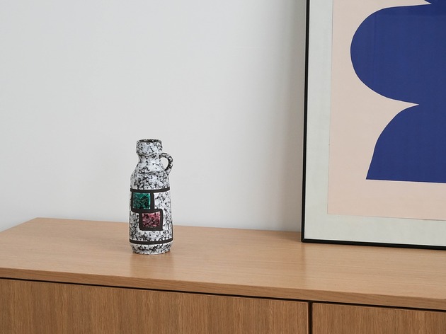 wazony Wazon ceramiczny, niemiecki design, lata 70, produkcja: Strehla