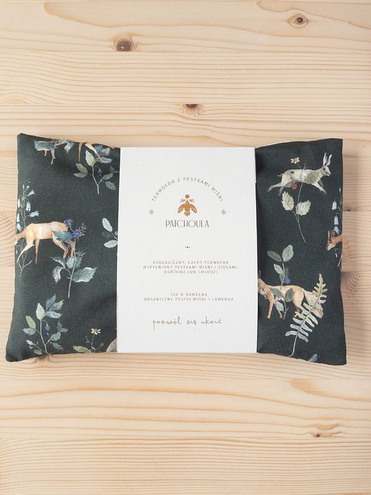 Akcesoria pozostałe Ekologiczny termofor z pestkami wiśni i lawendą