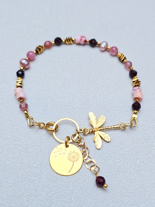 bransoletki złote Bransoletka Ważka na Dmuchawcu