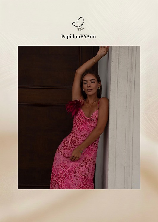 broszki Broszka z piór fuksja