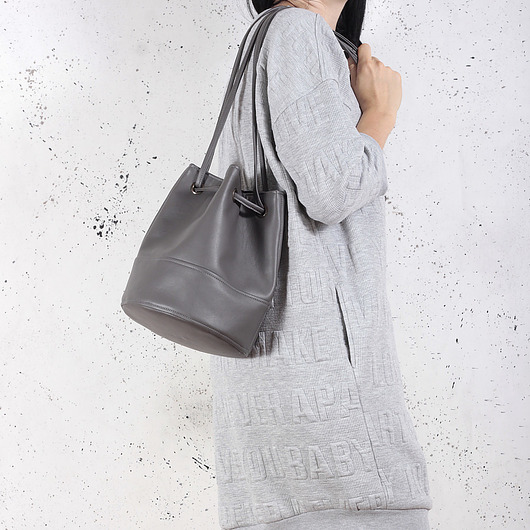 Saq bag M szara / sakiewka / city bag hairoo
