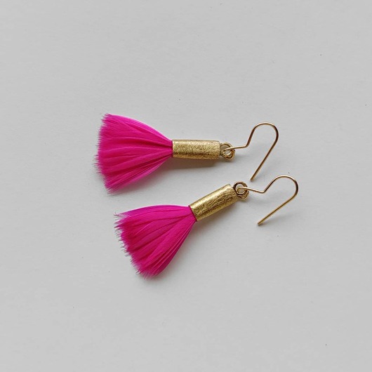 kolczyki z piórami PIÓRKO kolczyki