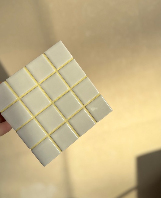 podkładki do kuchni Biała podkładka mozaika