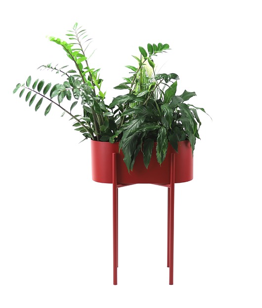 kwietniki Kwietnik Metalowy PIATO 70cm Bordowy