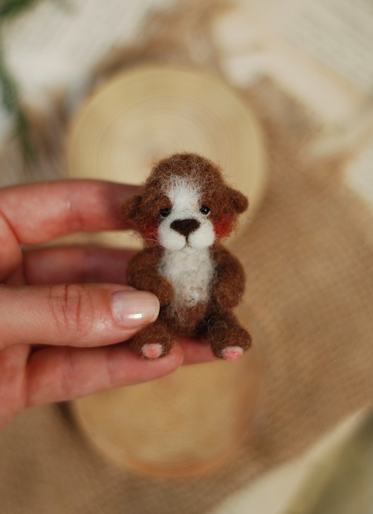 misie i maskotki Miś Miniaturka- Brązowy