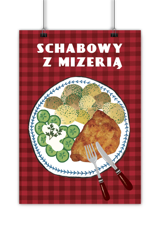 plakaty Plakat Schabowy z Mizerią