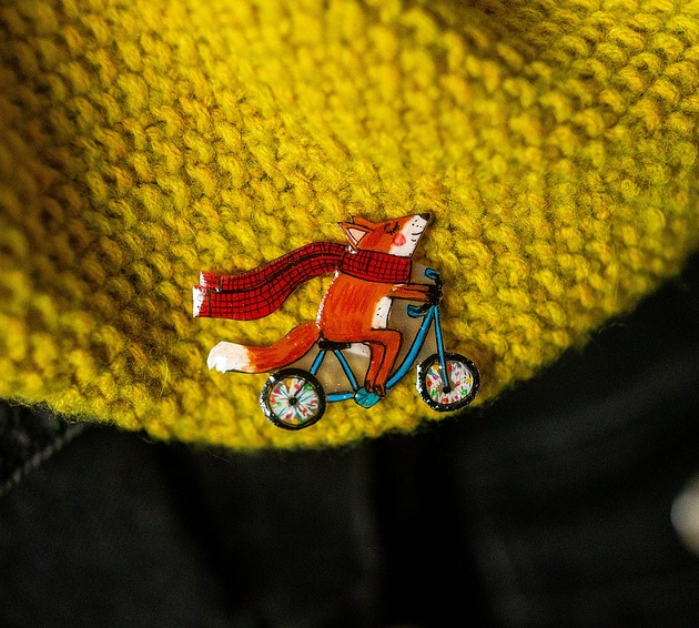 przypinki Rowerowy lis Andrzej 