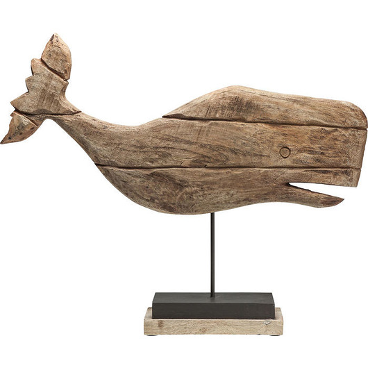 figurki i rzeźby Rzeźba Wieloryb stare drewno 50x75x14cm