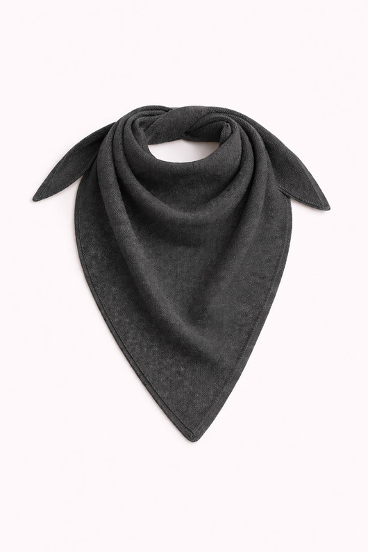 szale damskie Chusta Rowan merino antracytowa