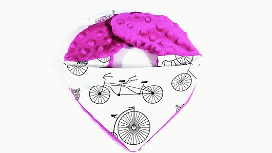 Apaszka Dla Dzieci i Niemowląt " Pink Bicycles" Cat of the Moon