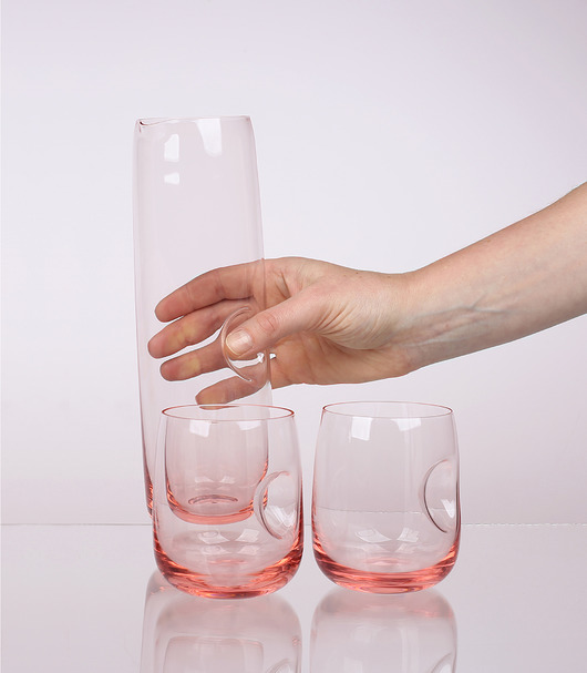 szklanki i kieliszki ON FINGER PINK / set mini