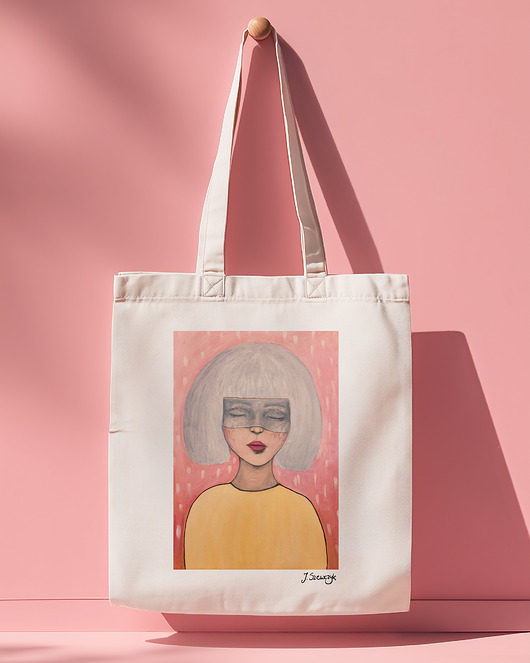 torby na zakupy Torba art z reprodukcją mojego obrazu "Ukojenie"