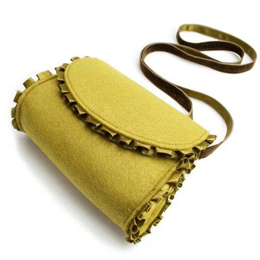 torebka filc carbo khaki alter trendy mody