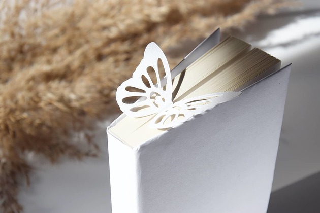 zakładki do książek Zakładka do książki "On Paper" Motyl Ażurowy