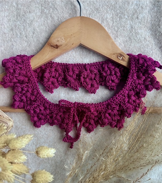 Akcesoria pozostałe Kołnierzyk na szydełku