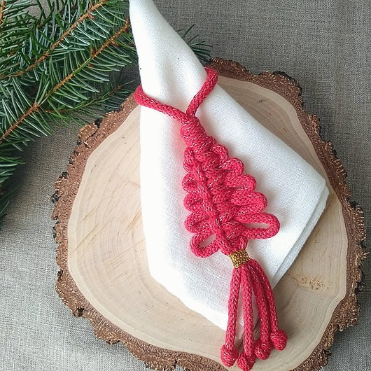 dekoracje świąteczne 4szt. Ozdoba na serwetkę, sztućce, stół Święta Bożego Narodzenia, choinka