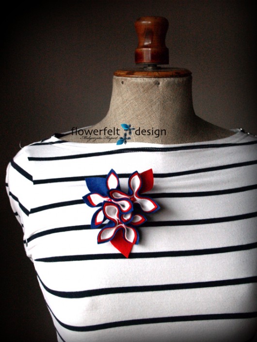 Marine Brooch FlowerFelt Design