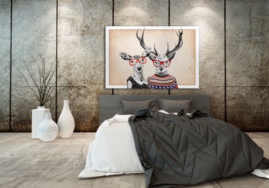 OBRAZ NA PŁÓTNIE -  120x80cm LOVE VINTAGE LUdesign gallery