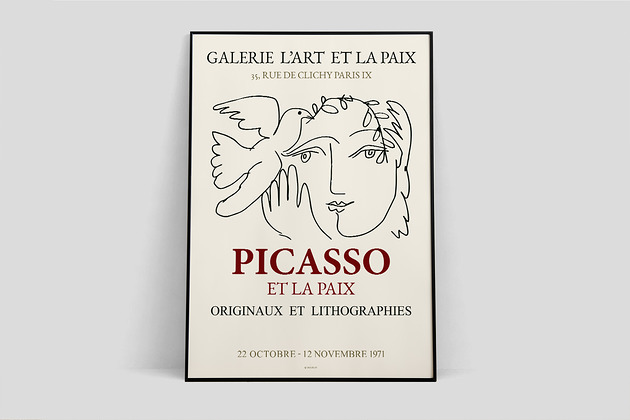Pablo Picasso  plakat wystawowy Pas De LArt