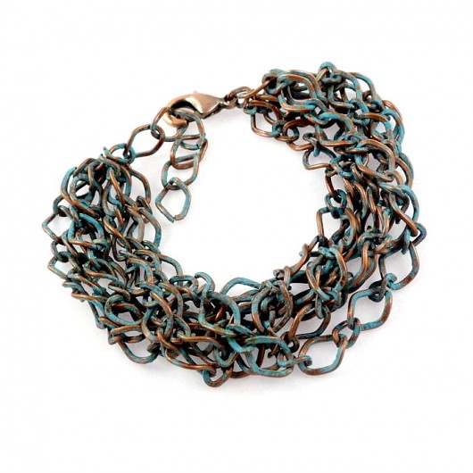 turquoise - bransoletka miedziana  galeria nuit