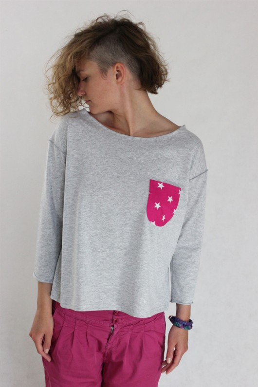 Pinkdot Blouse Miss Button