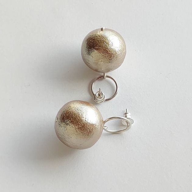 kolczyki z kamieniami Kolczyki OKRĄG