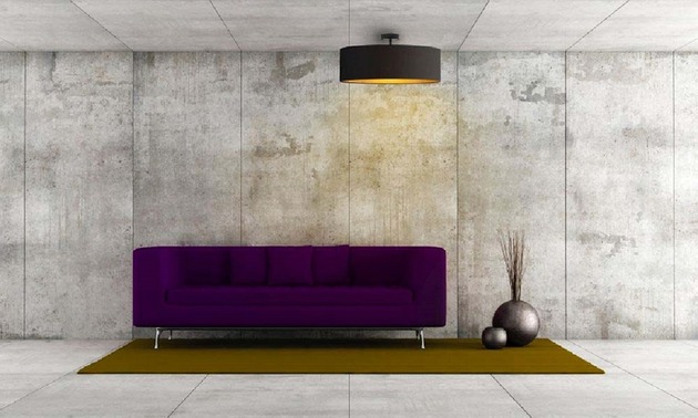 plafony Lampa sufitowa z abażurem w stylu urban jungle WENECJA GOLD fi - 60 cm