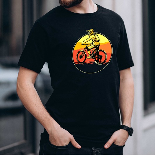t-shirty męskie Koszulka  z nadrukiem Moutain bike