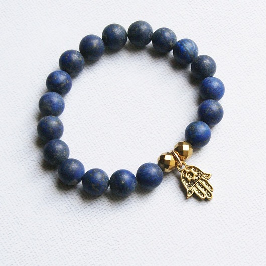 lapis lazuli MAT & hamsa - talizman kaktusia