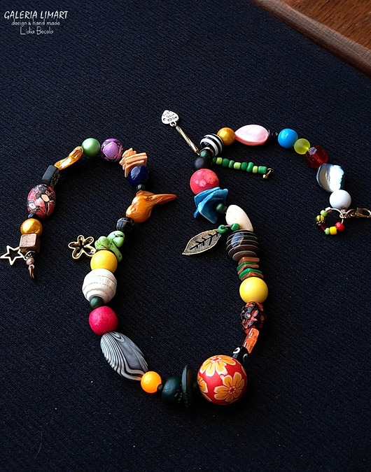 naszyjniki - inne Naszyjnik z przymrużeniem oka dla osoby z fantazją Unikalny prezent handmade