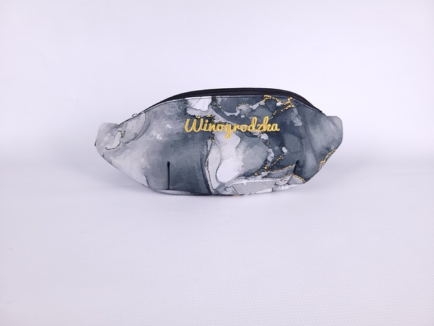 saszetka nerka NERKA SPORTOWA BLACK MARBLE ( czarna )