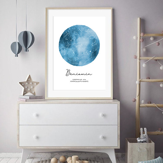 Plakat PERSONALIZOWANIA MAPA NIEBA muybien