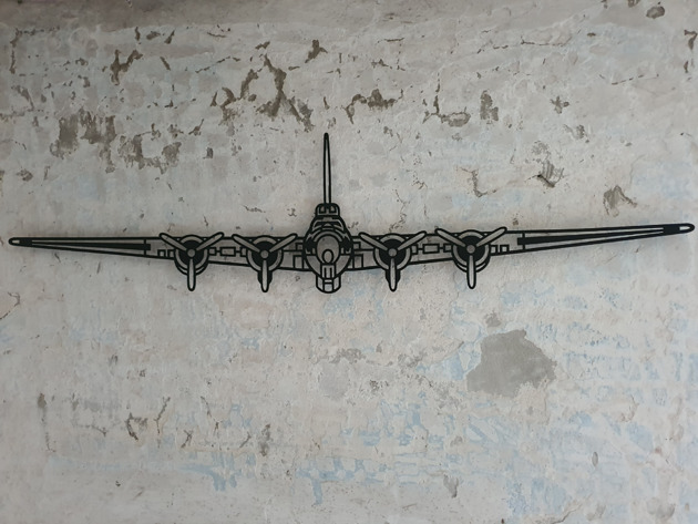 Ozdoby na ścianę Boeing B-17 Flying Fortress metalowa ozdoba na ścianę 3D