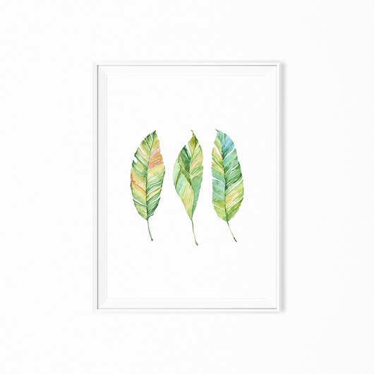 Plakat skandynawski botaniczny Leaves  myscandi