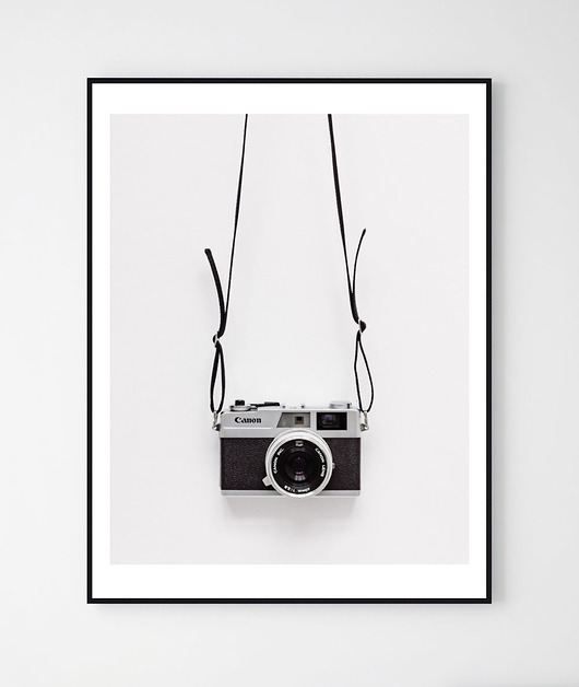 Plakat CLEAN/ Camera No.2 Szare Kropki