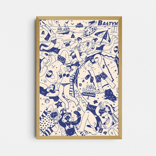 plakaty Plakat "Bałtyk", kolorystyka 1