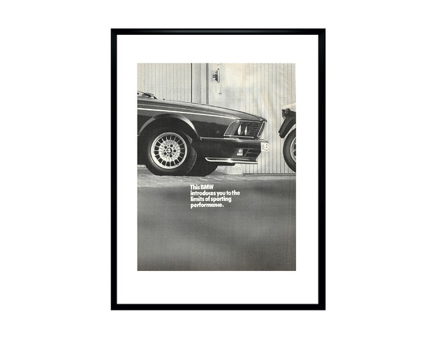 plakaty Plakat Oprawiona reklama BMW, lata 80te