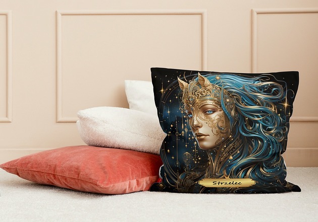 poduszki z grafiką Poduszka znak zodiaku horoskop poduszka prezent znaki zodiaku strzelec