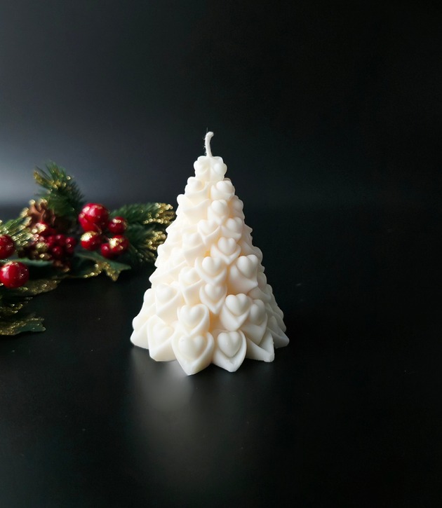 świeczniki i świece Świeca sojowa Choinka Miłości