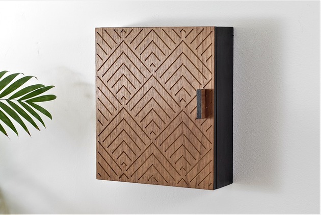 szafki Szafka na klucze, skrzynka na klucze, orzech