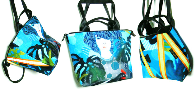 1788 art MIMA bag SHORT & Marcin Painta print MIMAbags
