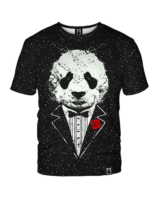 t-shirty męskie Męski T-shirt DR.CROW Panda Godfather