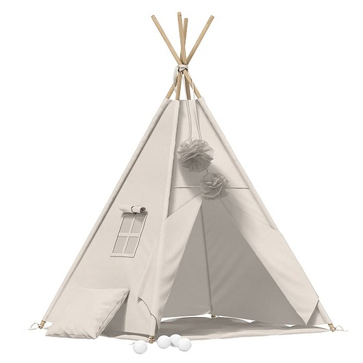 namioty, tipi Namiot tipi beżowy Bajkowe Wnętrza+ mata PZ