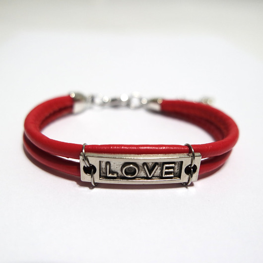 biżuteria męska Bransoletka - Love - rzemienie, ekoskóra, unisex