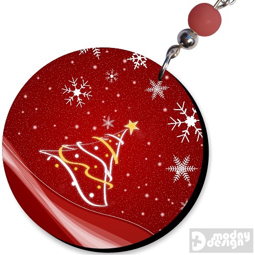 Choinka w Czerwieni Modny Design