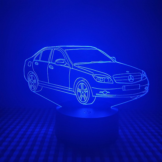 dekoracje świetlne Lampka LED samochód, spersonalizowana