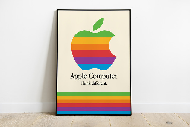 Apple Computer, plakat art vintage Pas De LArt