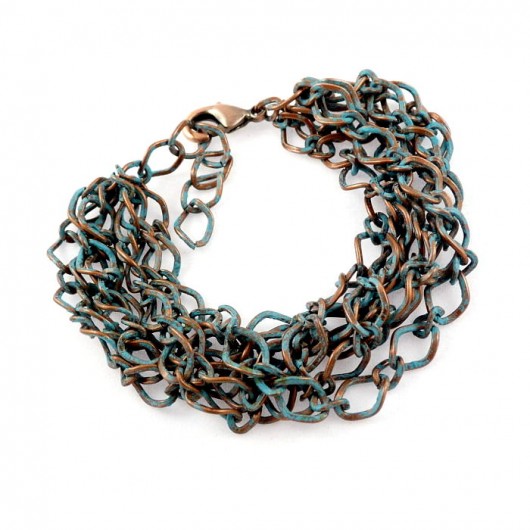 turquoise - bransoletka miedziana  galeria nuit