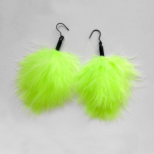 kolczyki z piórami PIÓRKO kolczyki